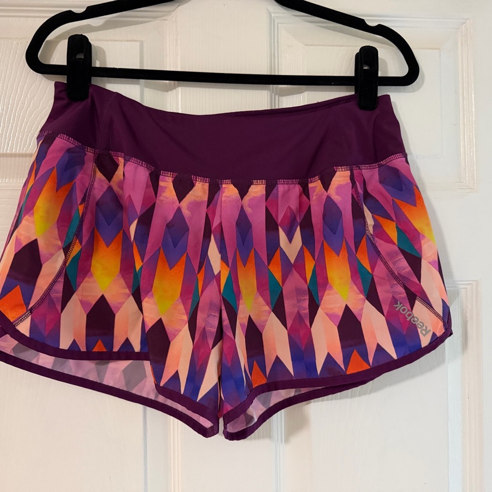 Reebok Women's Colorful Patterned Athletic Shorts
